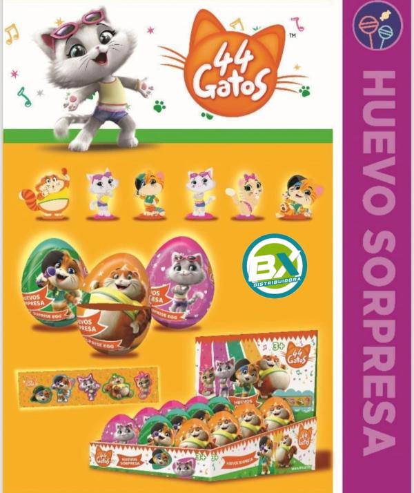 HUEVOS SORPRESA 44 GATOS