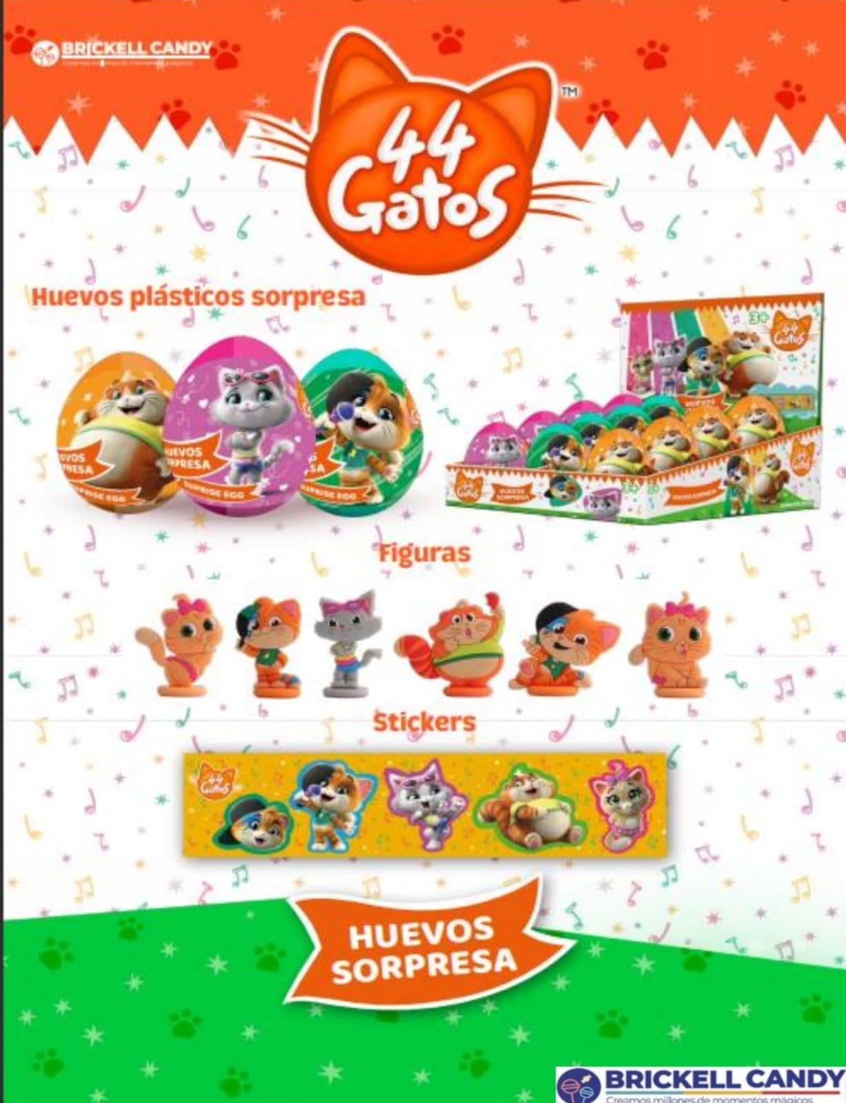 HUEVOS SORPRESA 44 GATOS