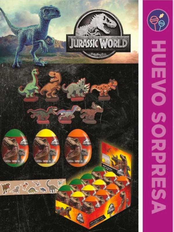 HUEVOS SORPRESA JURASSIC WORLD