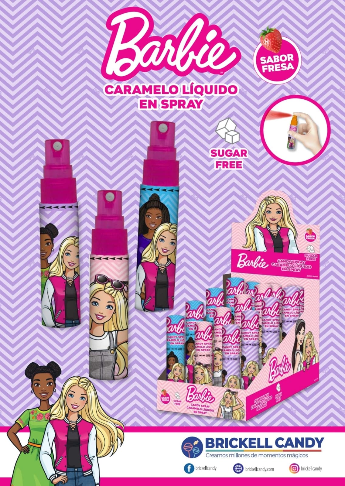 CARAMELO LIQUIDO EN SPRAY BARBIE