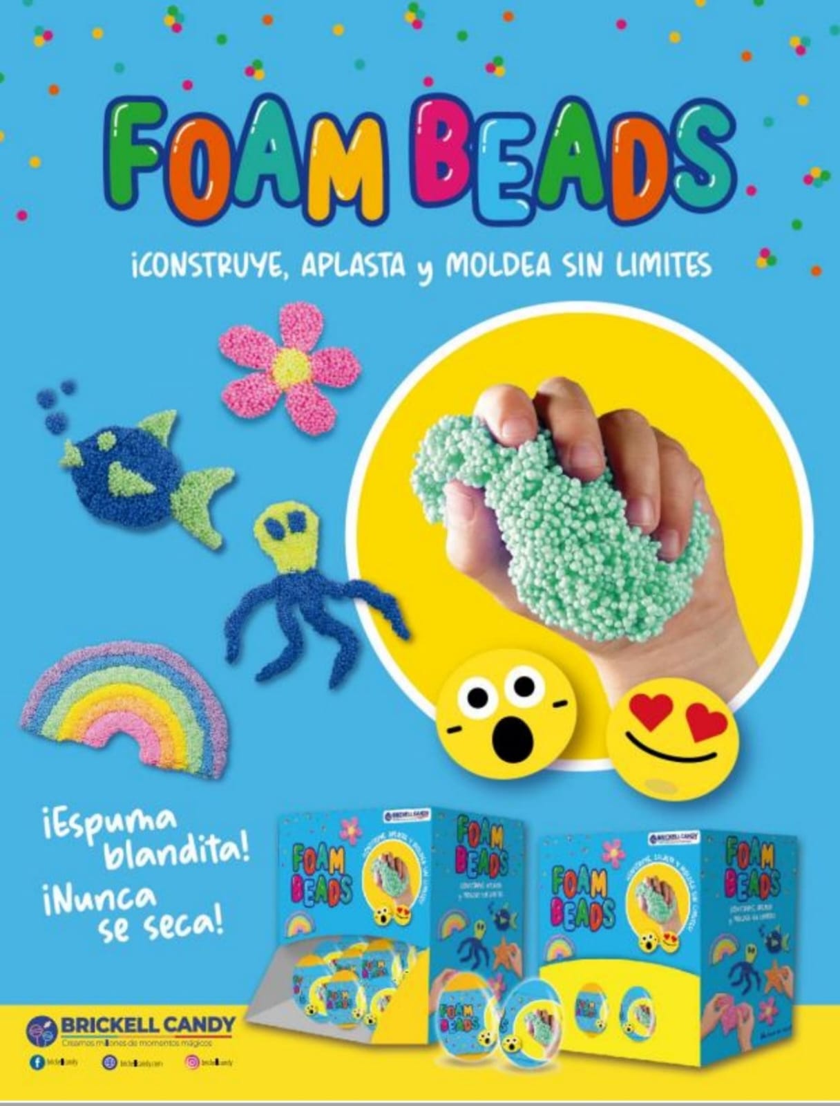 HUEVOS SORPRESA FOAM BEADS